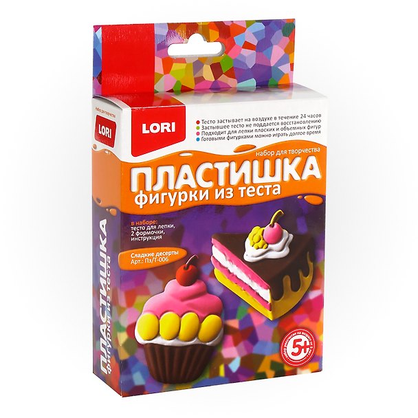 Набор для творчества Lori. Фигурки из теста «Пластишка. Сладкие десерты» 2790220 — 1