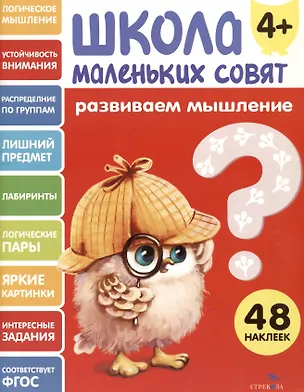 Книга Развиваем мышление. 48 наклеек (Лариса Маврина)