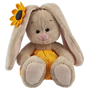 Игрушка мягкая Budi Basa, Зайка Ми в желтых трусах в горошек и с подсолнухом (малыш), 13см 2680173