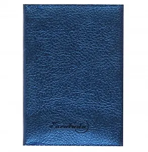 Чехол для пластиковых карт 2отд. "ЗЕЛЕНОВАТО-ГОЛУБОЙ МЕТАЛЛИК", 70*105