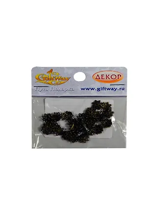 Фурнитура металл колпачок Ромашка латунь (00009356) (33шт) (9х3мм) (10г) (упаковка) 2396445