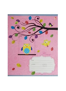 Тетрадь в клетку Unnika, "Дивный сад (графика)", 24 листа, в ассортименте