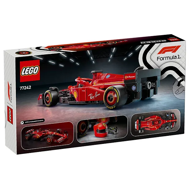 77242 Конструктор детский LEGO Speed Champions Гоночный автомобиль Формула-1 Ferrari SF-24, 275 деталей, возраст 10+ 3139763 — 3