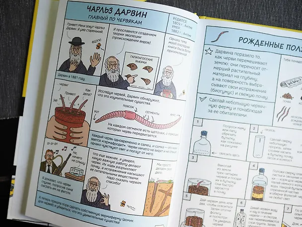 Книга Безумные эксперименты в комиксах. Ставь опыты вместе с известными учеными (Майк Барфилд) — 9