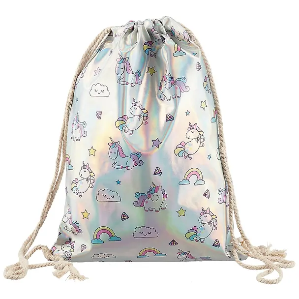 Мешок для сменной обуви «Unicorn pattern» металлик, 31X43см 249928 — 1