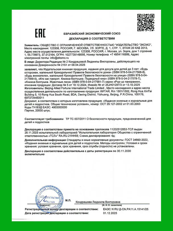 Книга Будь осторожен, маленький Крокодильчик! Правила безопасности дома () — 13