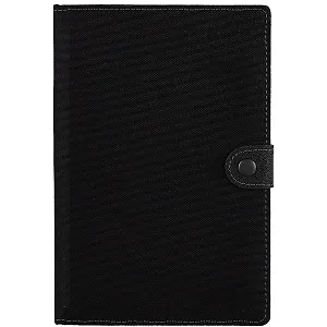 Алфавитная книга А5, 104 листа, 215*145 графит, черная, на кнопке