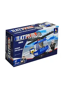Конструктор пластмас. Патруль Вертолет наблюдения (23202) (47 дет.) (AUSINI) (коробка)