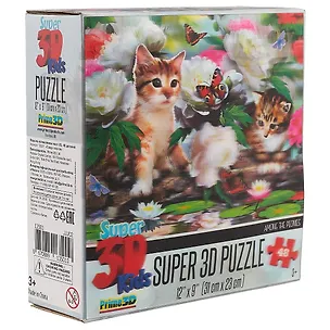 Пазл, Super 3D, Howard Robinson: Среди пионов 48эл.,31*23см 2655740