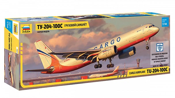 Сборная модель «Грузовой самолет нового поколения Ту-204-100С», ZVEZDA (7031) 2778144 — 1