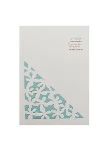 Блокнот с вырезанной бирюзовой обложкой (003879) (Карамба)