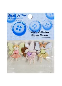 Набор пуговиц Flower Flairies (7022) (упаковка)