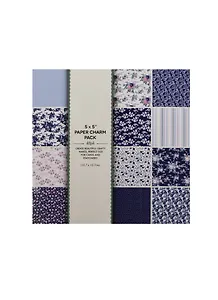 Бумага для скрапбукинга синий (11023002) (12,7х12,7см) (48л.) (12 диз. по 4л.) (упаковка)