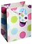 Пакет подарочный бумажный А5 23*18*10 "Разноцветные круги", нейтр., мат. ламинат, Kairui — 241827 — 1