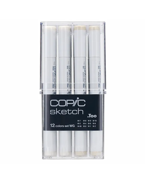 Набор маркеров Copic Sketch серые оттенки WG, 12 цветов 260011 — 3