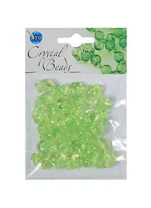 Набор бусин Кристальная игра Яблоки малые светло-зеленые (CRP153) (упаковка)