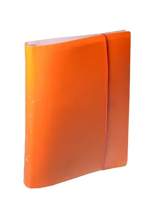 Тетрадь на кольцах в клетку Hatber, Diamond Neon, 120 листов, оранжевая 233955