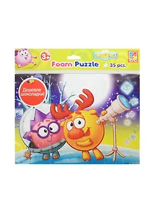 Мягкие пазлы А4 Смешарики Лосяш и Ежик (VT1102-11) (35эл.) (4мм) (330х235мм) (3+) (упаковка)