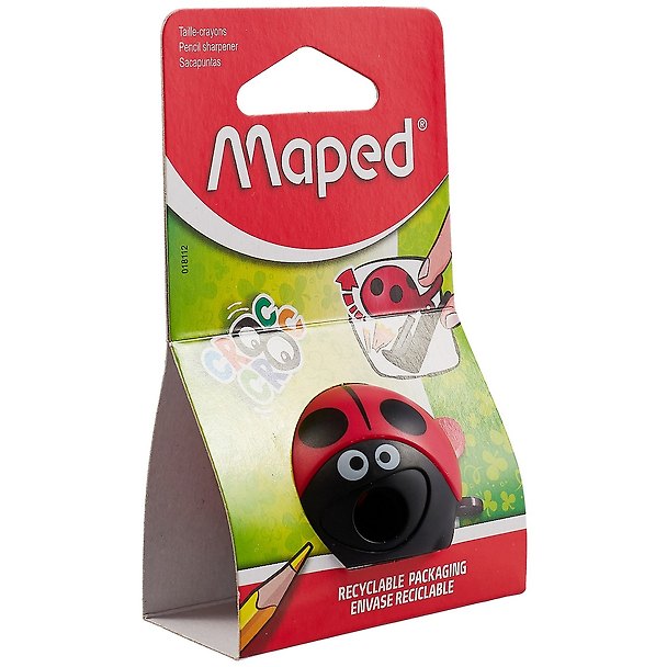 Точилка «Божья коровка», 1 отверстие, пластик, Maped 258559 — 1