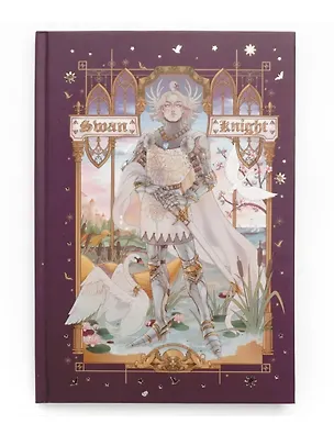 Книга для записей А5 100л кл. "Фэнтези (Эксклюзив)" 7БЦ, мат.лам, тиснение фольгой "Золото", офсет 3016509