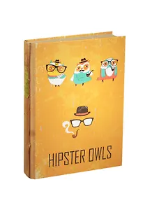 Блокнот Hipster owls (крафт) Бумага крафт, картон, 192 стр. (БТ2014-073)