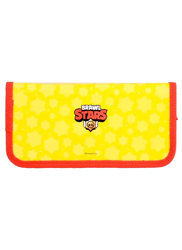 Пенал 1 отделение "Brawl Stars. Спайк, Сэнди, Леон, Ворон" 190*90 2983795 — 3