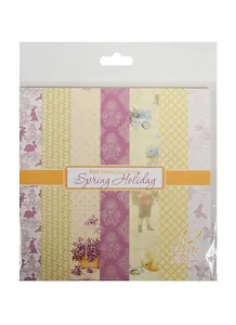 Набор бумаги 15*15 см 190 гр/м, Весенний Праздник, 12 листов