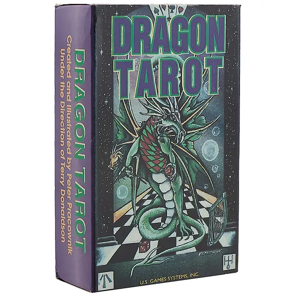 Книга Таро Аввалон, Dragon Tarot Таро Дракона (карты+инструкция на англ. яз.) (коробка) (ПИ) (Peter Pracownik) — 1