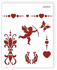 Трафарет пластиковый многоразовый Ангел (20х25) (Л-006)