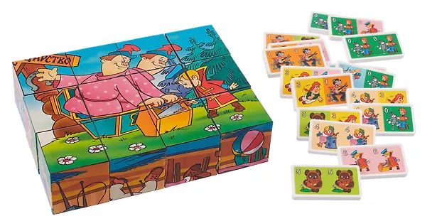 Игровой набор, Дрофа, Кубики, домино 2175453 — 5
