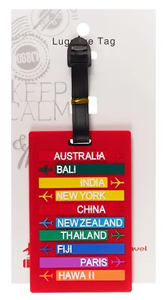 Багажная бирка на чемодан Страны (ПВХ) (8х11) (12-7348-Z6) 3089990
