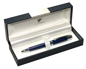 Ручка подарочная шариковая син./хром., карт.футл., EaSTar