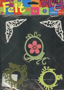 Рамки и цветочки на клеевой основе (RH-092) (набор для творчества из фетра)