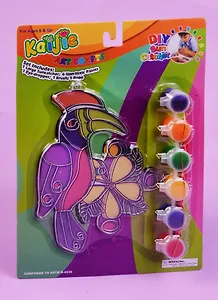 Набор для росписи витража на блистере (6 красок, 1 кисть), Тукан (11-02802-N-1)