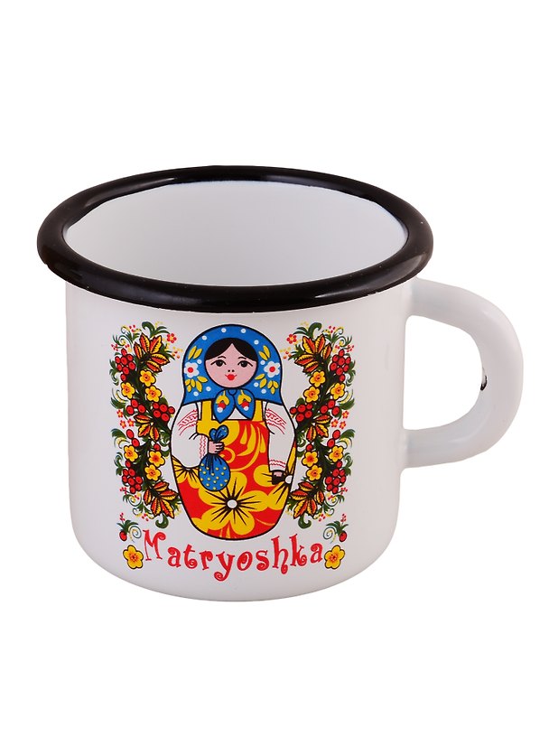 Кружка мет.эмалированная Матрешка с цветами (09006-34AS-F) 2759877 — 1