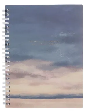 Тетрадь 120л кл. "View", небо, спираль, карт.обл., микротекстурирование, ламинация, тиснение золотой фольгой 3085127