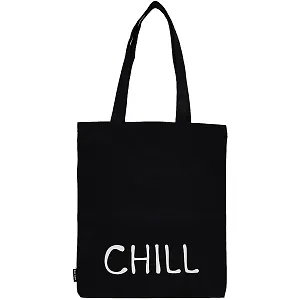 Сумка-шоппер Chill черная, текстиль 40см.*32см.