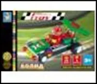 Конструктор Formula Toy Болид зел-красн. (T50782) (51 дет.) (3+) (коробка)