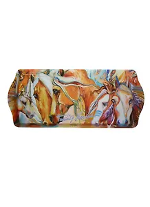 Поднос Фантазии о Лошадях (ML-003 Fantasy) (пластик) (38,8х16,5) Gift Land