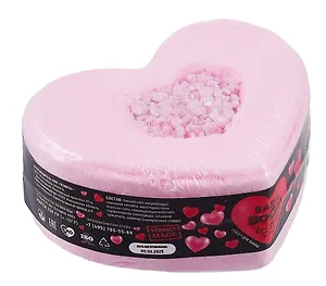 Бомбочка для ванны с солью и шиммером Love bomb pink (250г) (B14B001)
