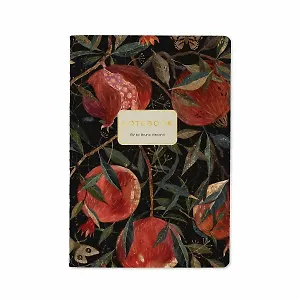 Тетрадь 40л кл. "FLORA.ГРАНАТ" мат.лам.soft-touch, фольга, сшивка, Bruno Visconti