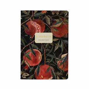 Тетрадь 40л кл. "FLORA.ГРАНАТ" мат.лам.soft-touch, фольга, сшивка, Bruno Visconti 3158907
