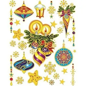 Новогоднее оконное украшение Елочное украшение 30*38 см (31260) (Феникс-Презент)