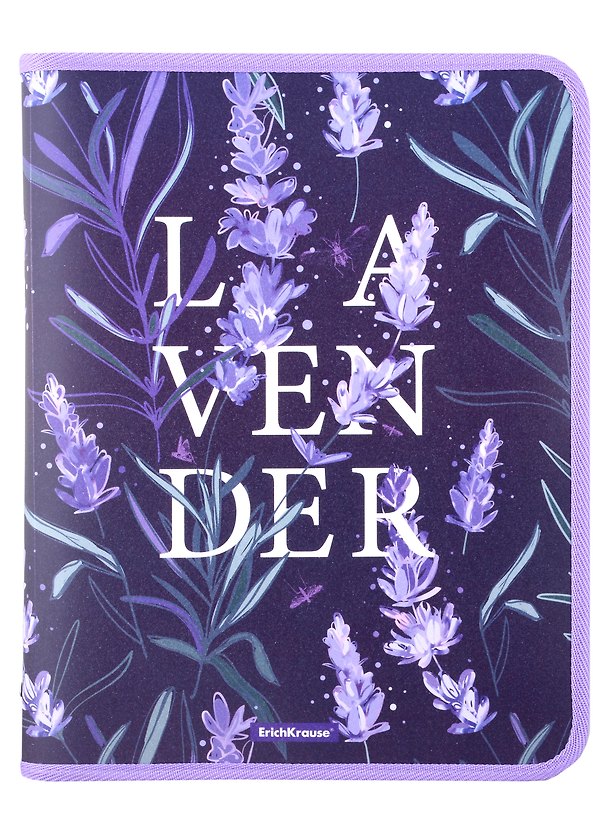 Папка для тетрадей «Lavender» А4+, пластик, на молнии, Erich Krause 2969102 — 1