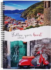 Тетрадь в клетку Listoff, Follow, А4, 80 листов