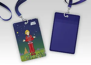 Тайна третьей планеты. Чехол для карточек (картхолдер) с лентой. Алиса