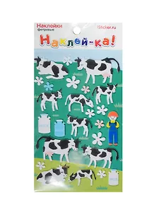 Наклейка декоративная фетровая 1 Коровы 1 (95х185) (Наклей-ка) (упаковка)
