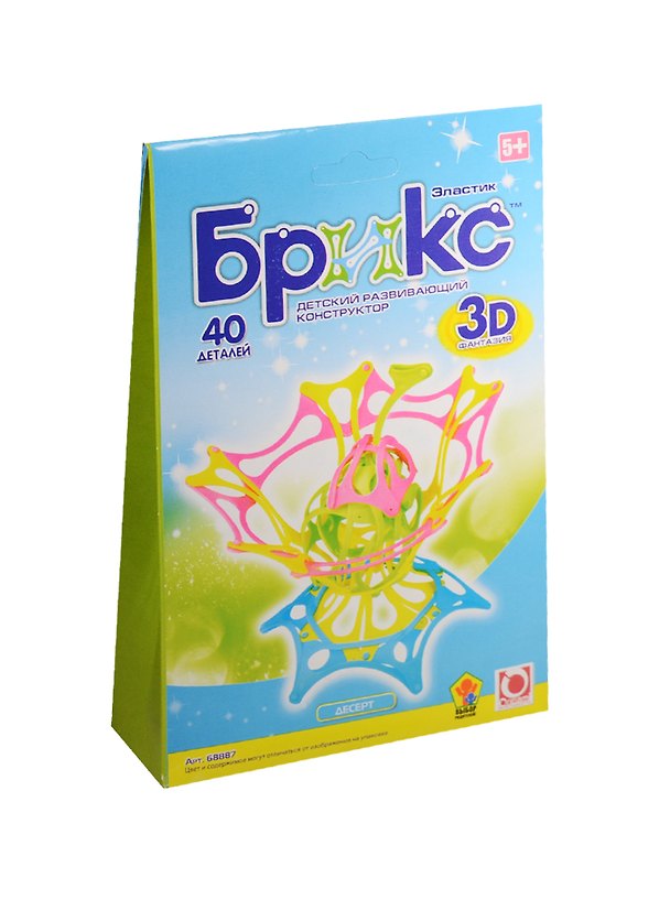 K.SH.Конструктор Брикс 3D Десерт (40 дет.) (68887) (5+) (Origami) (упаковка) 2527131 — 1