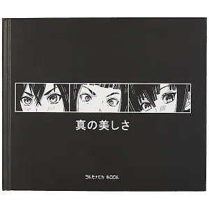 Скетчбук Аниме Лица (100стр) (24,5х20,5)