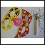 Набор из карнавальных принадлежностей (21076) (маска 2шт, свисток 1шт.) (Феникс-Презент)